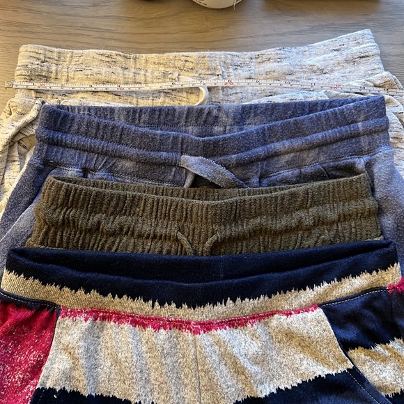 Lot of 4 Kids Jogger Sweatpants Pink Blue Green White Gray Pockets Size XL - Picture 2 of 15